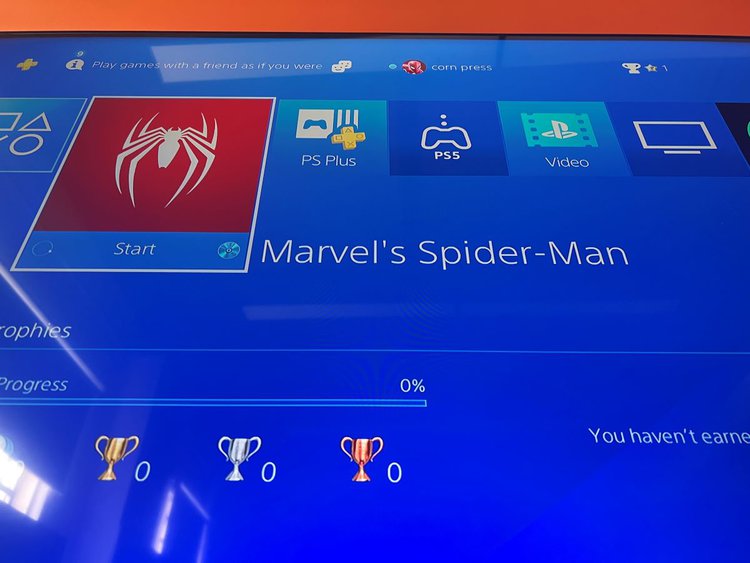 Spider-Man disc game is installing on PS4