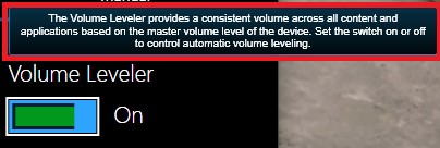 Volume Leveler in Dolby Atmos