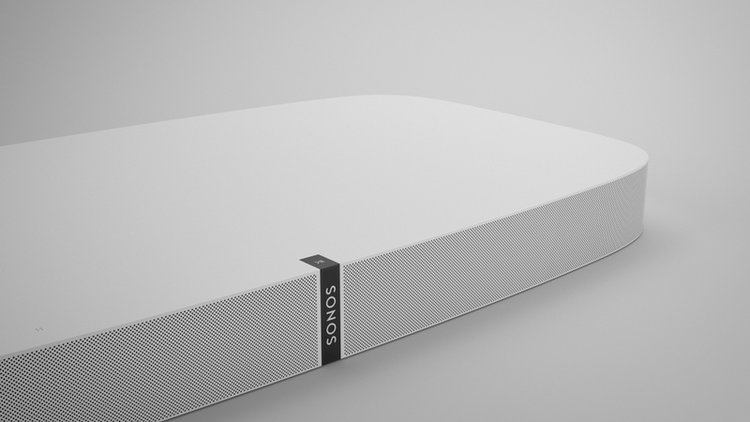 a white Sonos soundbase