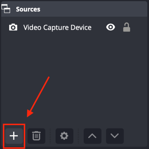 add source on obs app