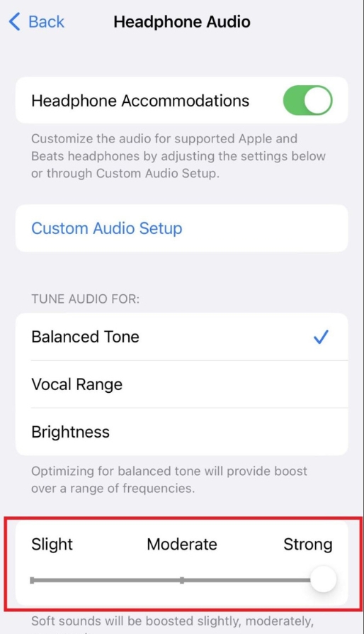 adjust AirPods’ sound volume