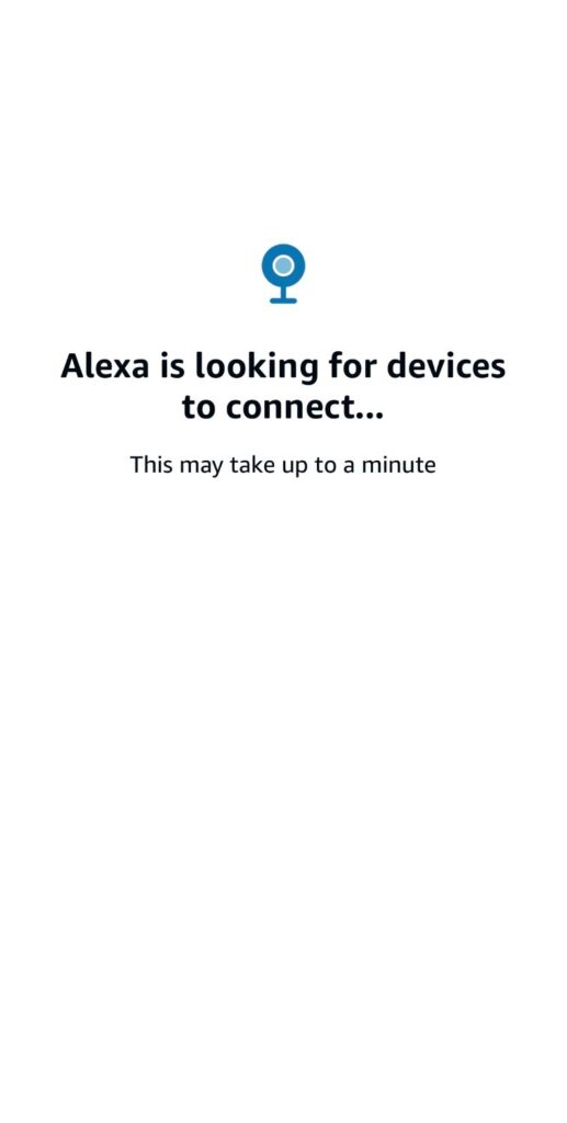 alexa is looking for device to connect screen