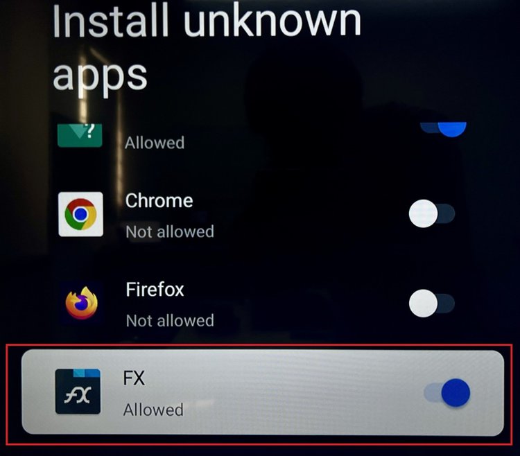 allow to install FX app