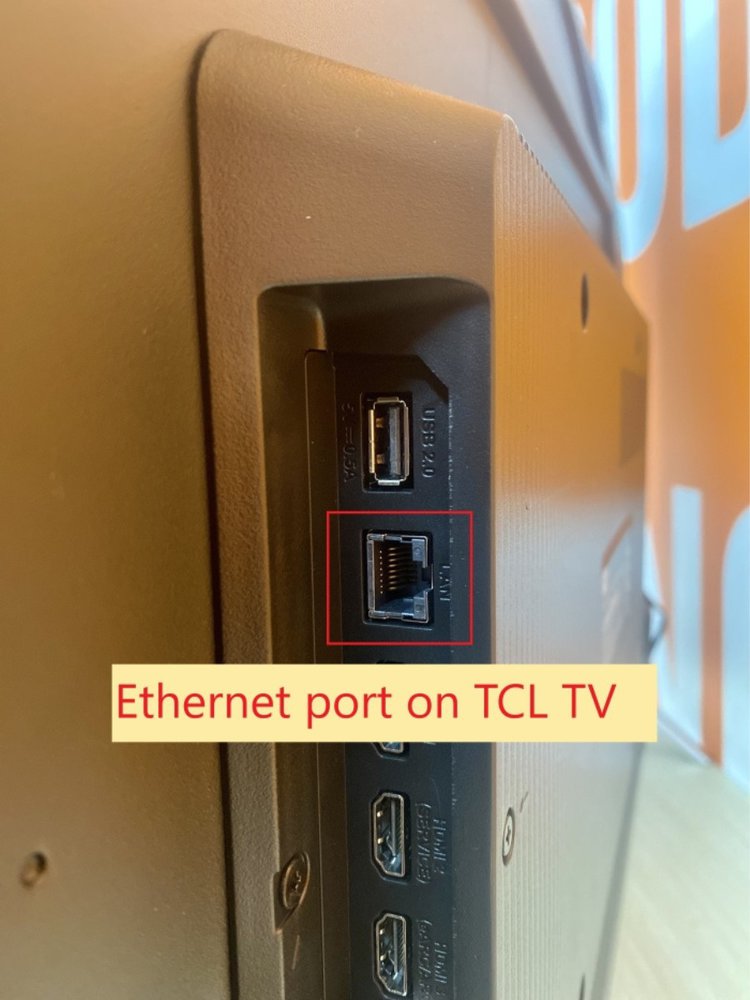 an Ethernet port on TCL TV