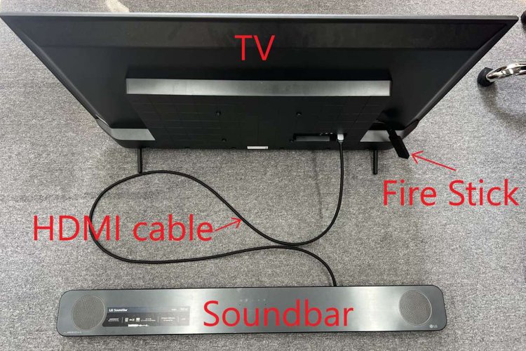 Soundbar fire hot sale stick