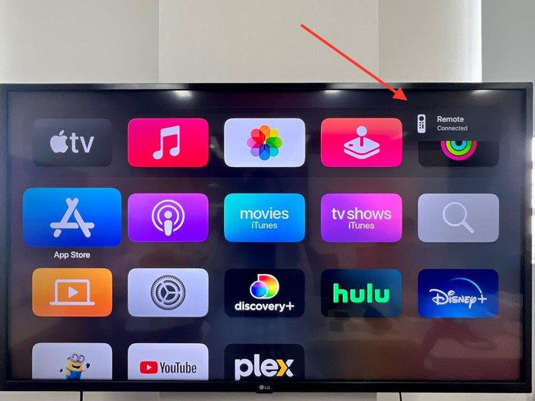 connected notification of an apple tv