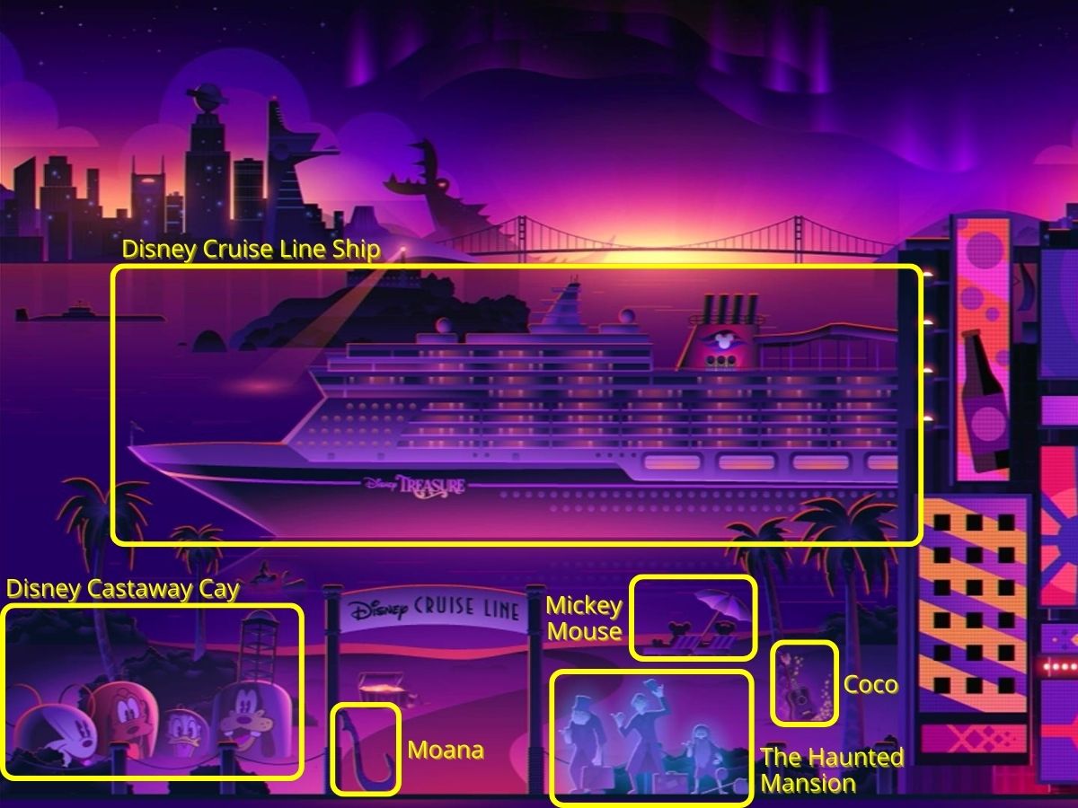 disney cruise line hints in the roku screensaver