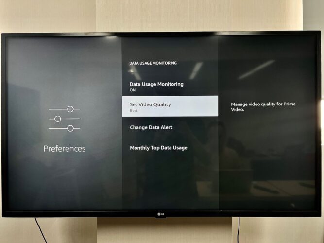 set video quality on a fire tv stick