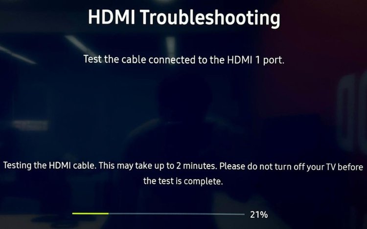 start testing your HDMI functions