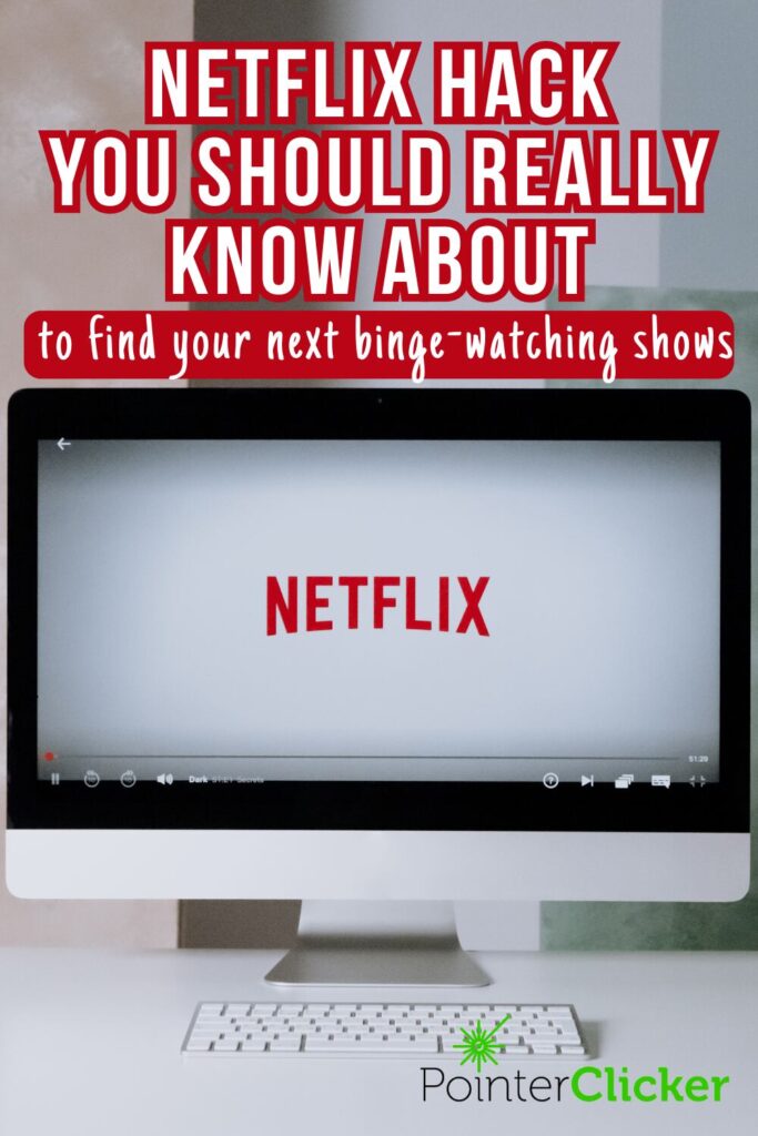 Netflix on a Mac screen with the text 