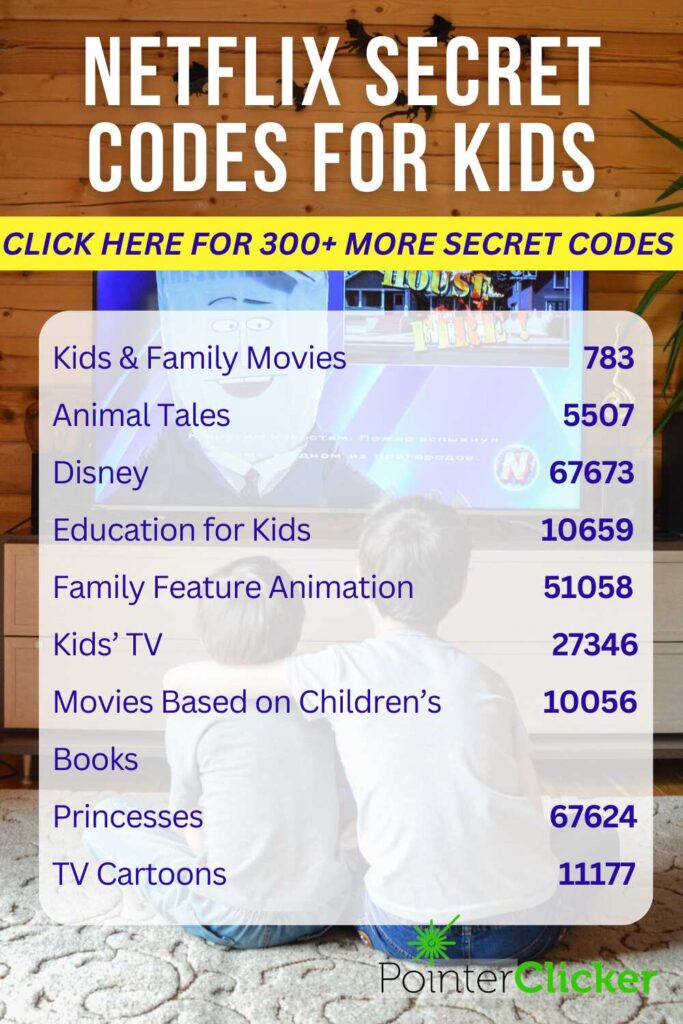 list of netflix secret codes for kids 2023 updated