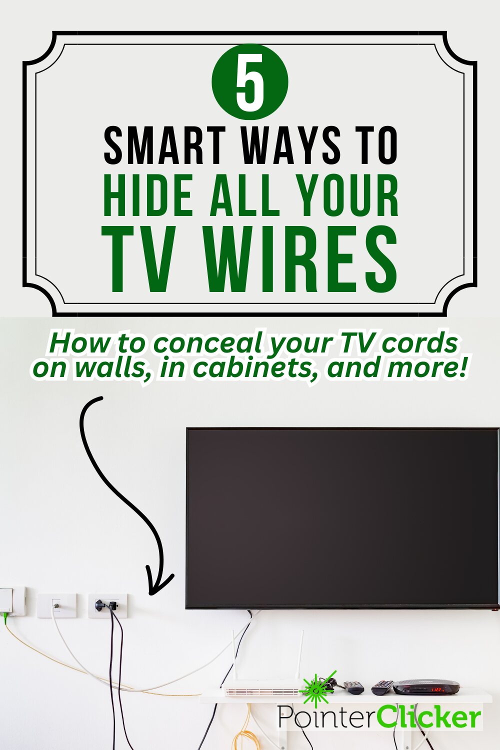 5 smart ways to hide your TV wires - how to conceal your TV cords on walls, in cabinets, and more