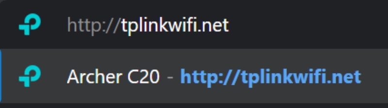 accessing the tplinkwifi.net on a web browser on a Windows laptop