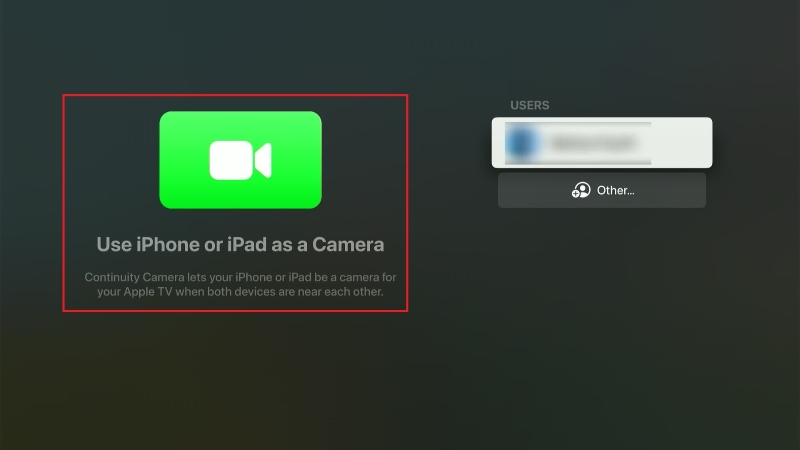 guide to using iPhone or iPad as a Camera on Apple TV's Facetime app