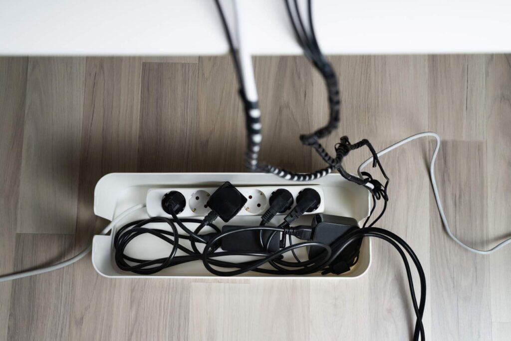use a cable box to hide TV wires