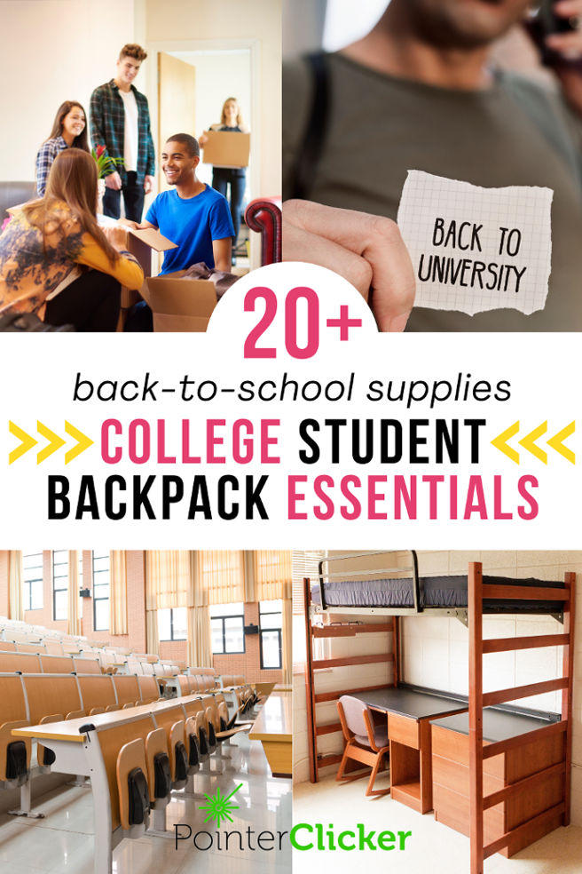 20 back to school supplies college student backpack essentials