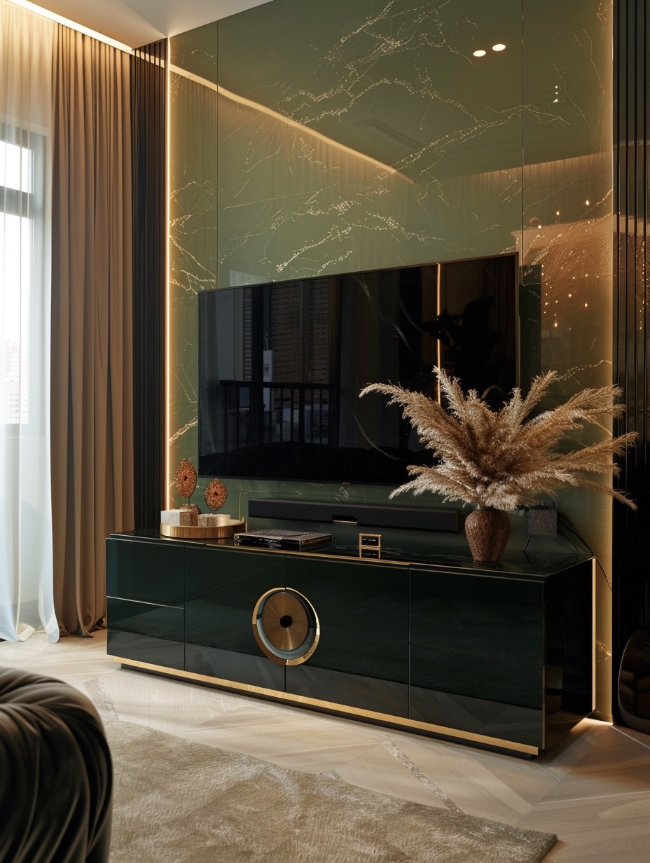Modern Luxury Bedroom TV Wall 13
