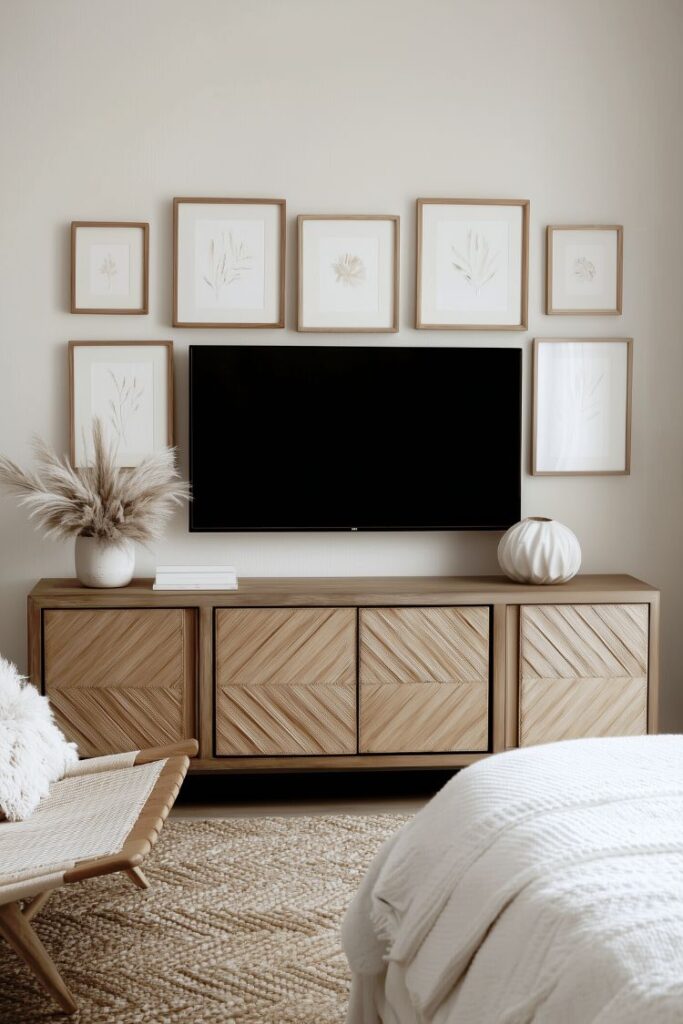 bedroom tv wall idea