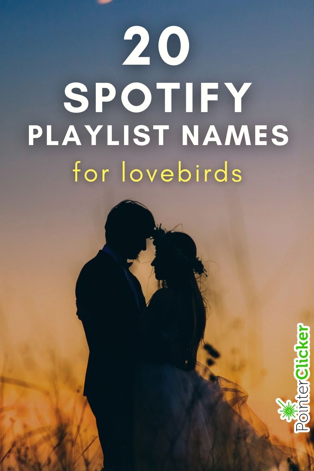 20 spotify playlist names for lovebirds