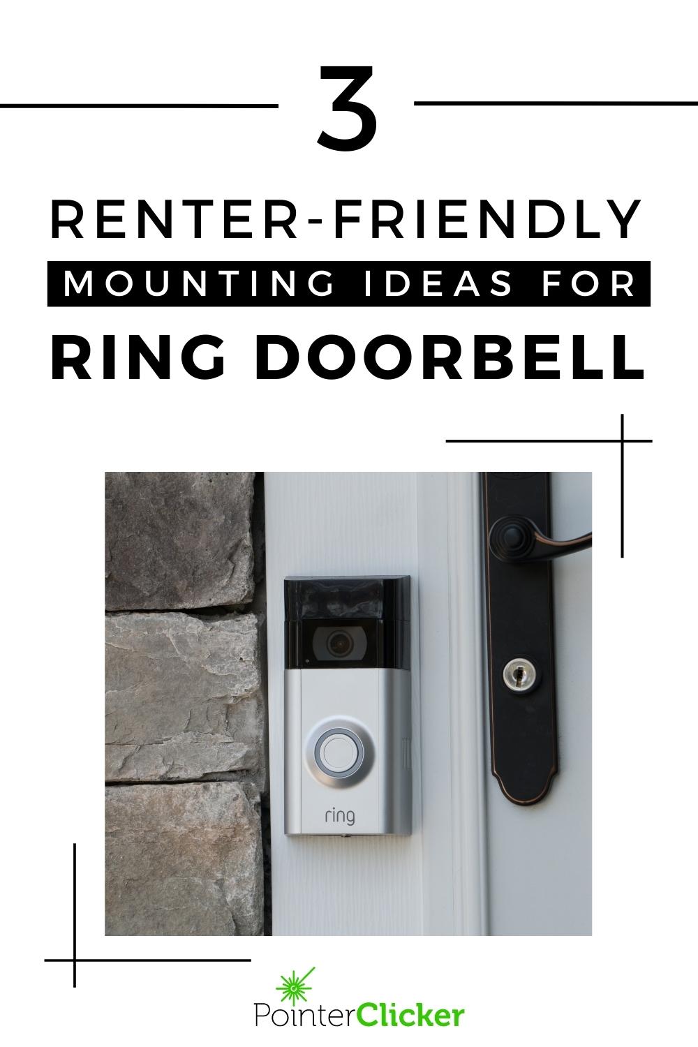 3 renter-friendly mounting ideas for ring doorbell