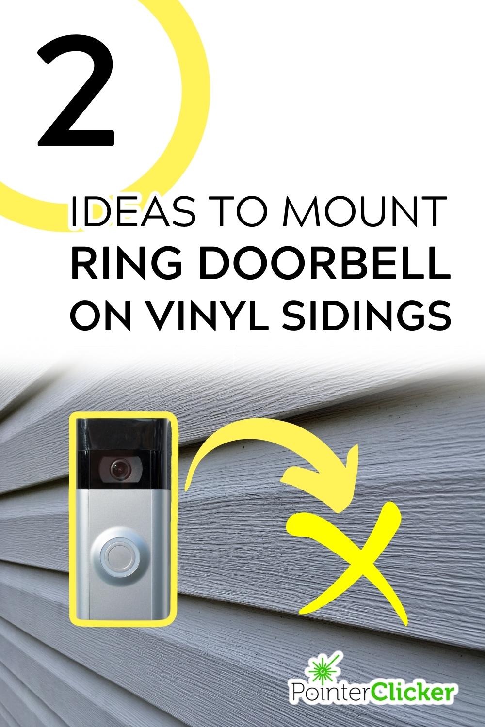 2 ideas to mount ring doorbell on vinyl sidings