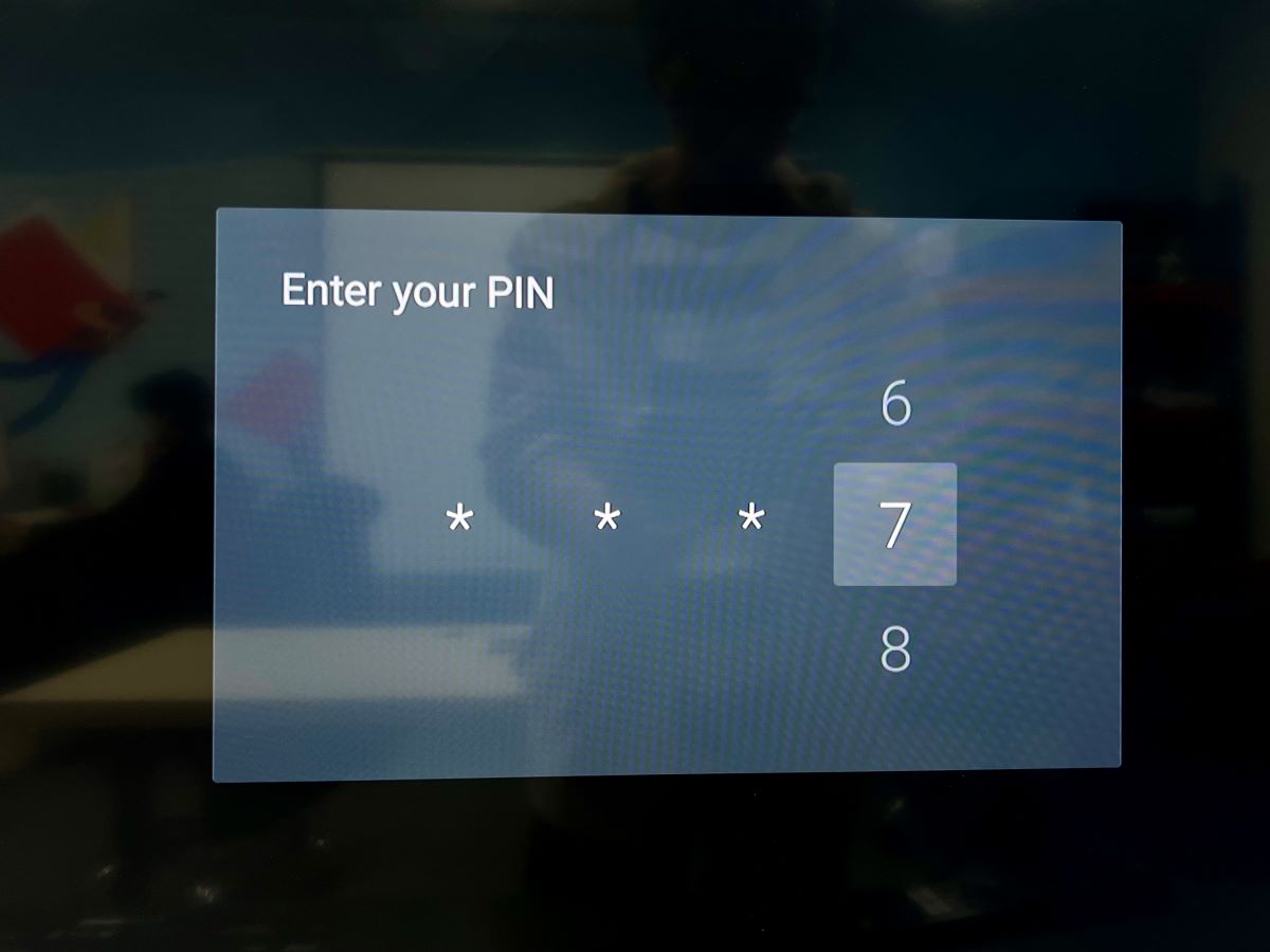 enter PIN on a sony tv