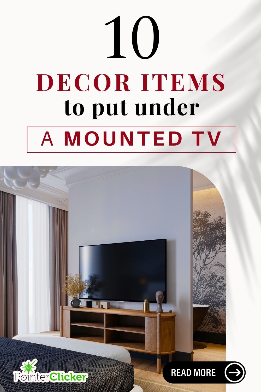 10 decor items to put under a mounted tv 