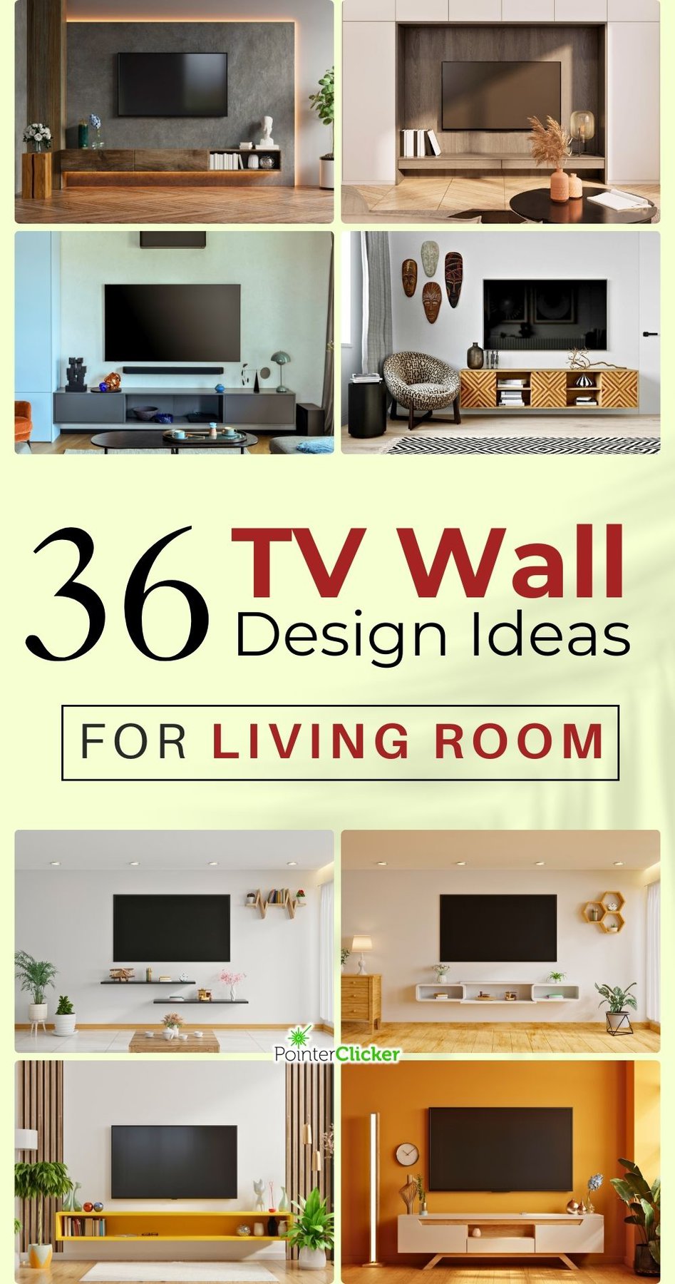 36 TV wall design ideas for living room