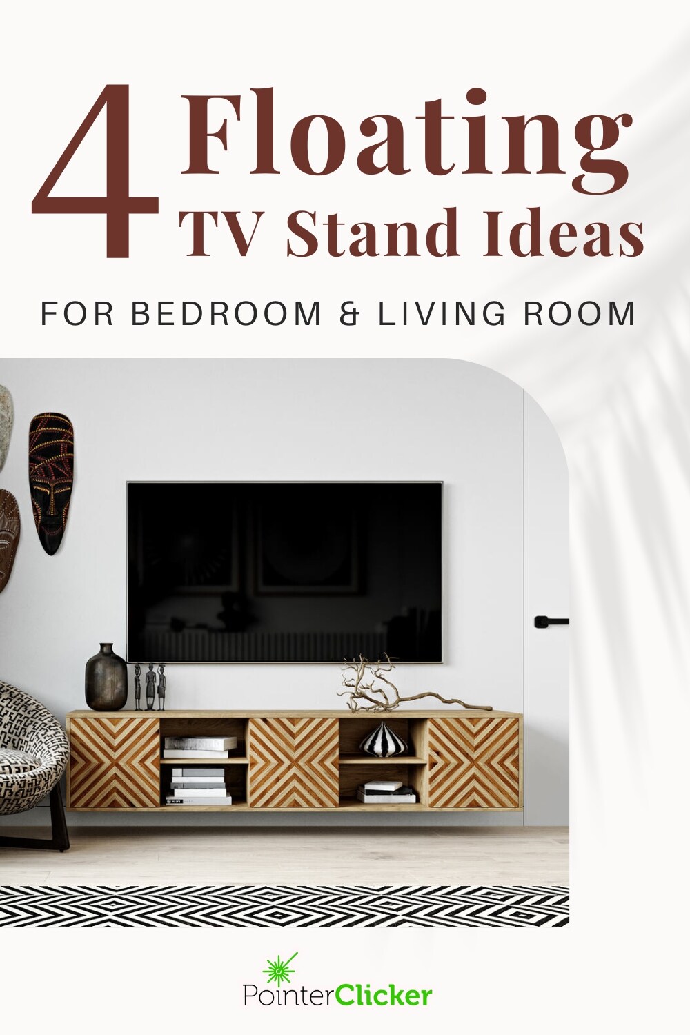 4 floating tv stand ideas for bedroom and living room 