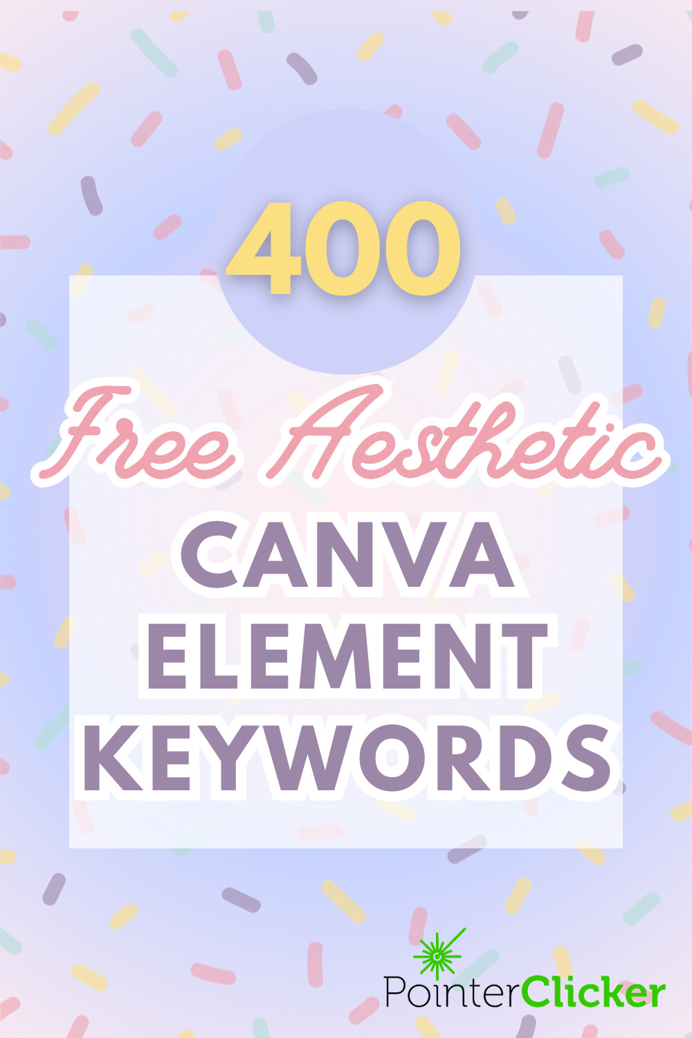 400 free aesthetic canva element keywords