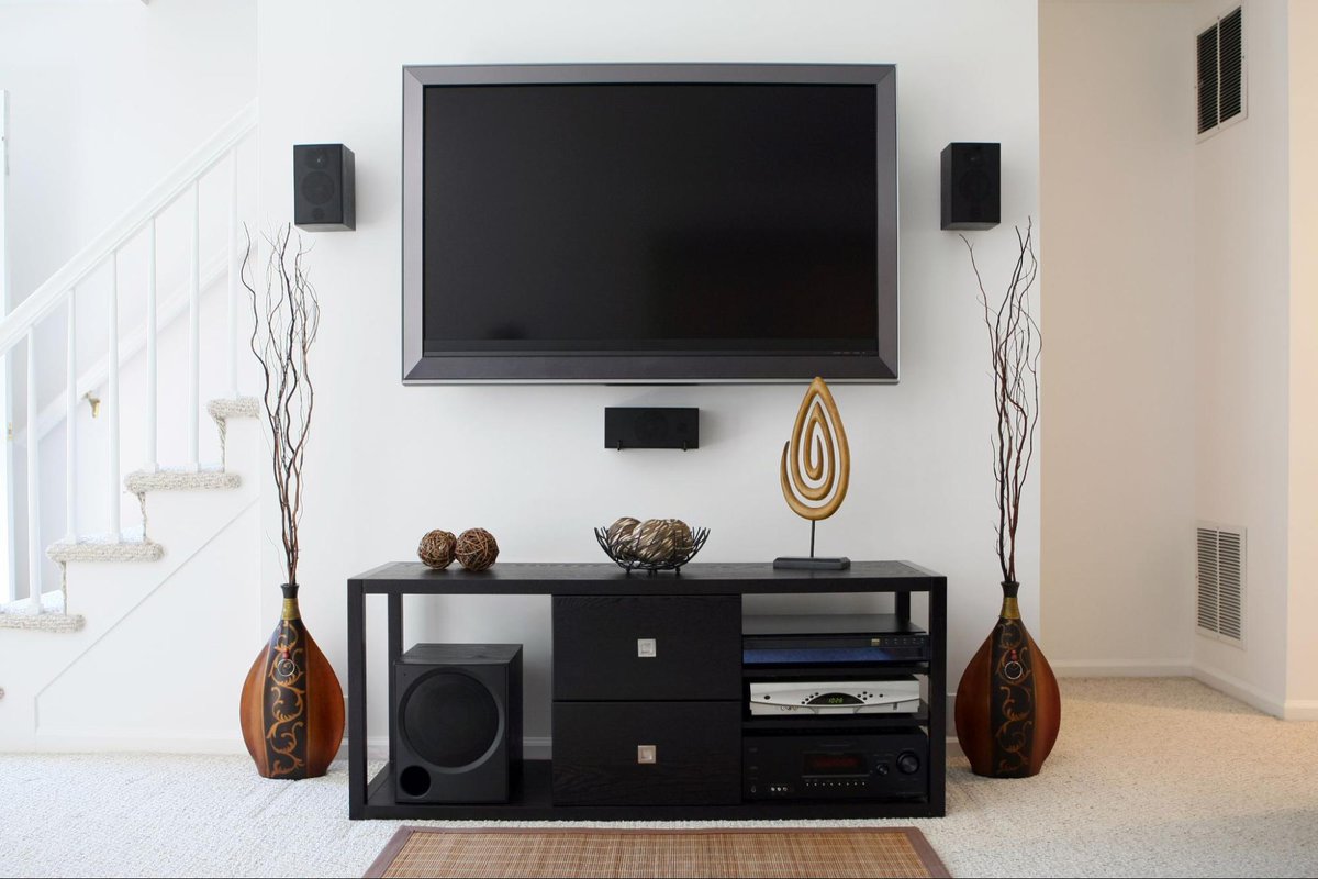 TV with an audio setup