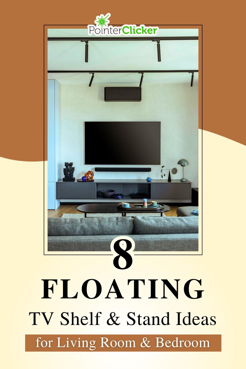 8 floating TV shelf and stand ideas for bedroom and living room