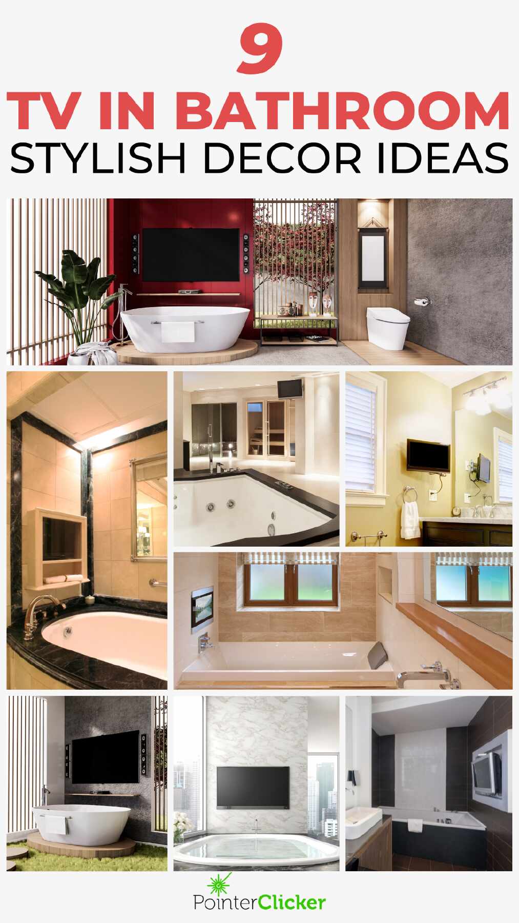 9 Ingenious Ways to Put a TV In Your Bathroom