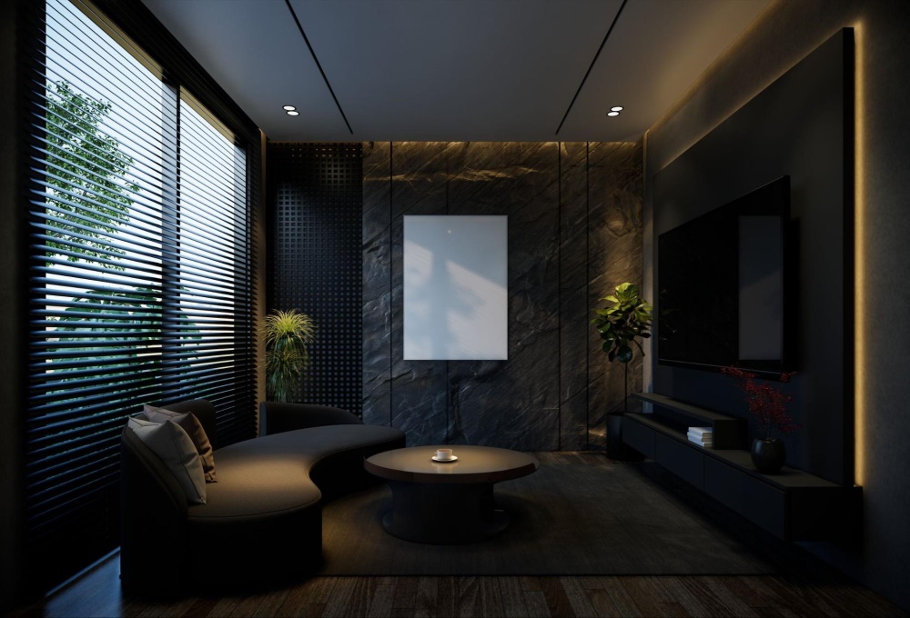 Living Room TV Wall Minimal Designs - 1