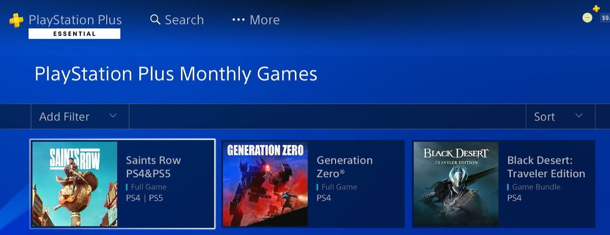 PS Plus Monthly games on PS4 and PS5 console