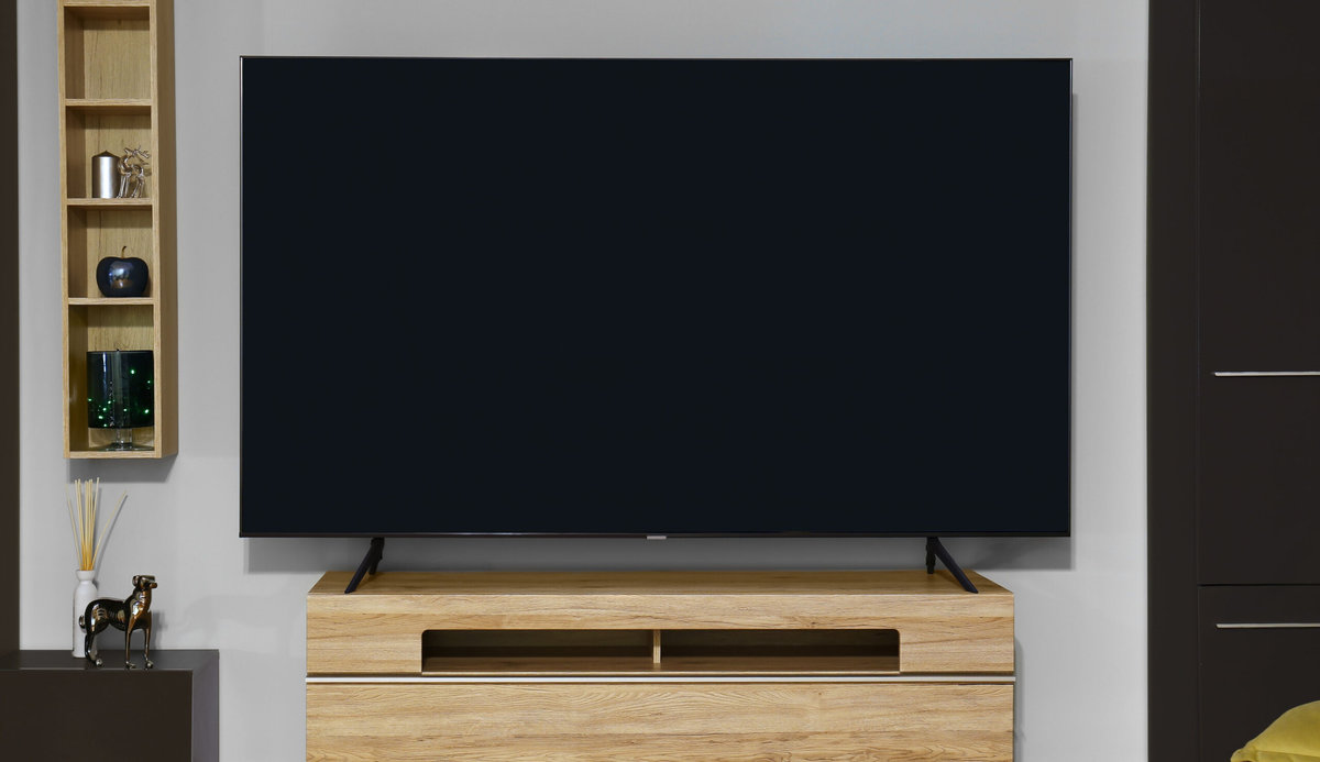 Big tv on a small floating stand