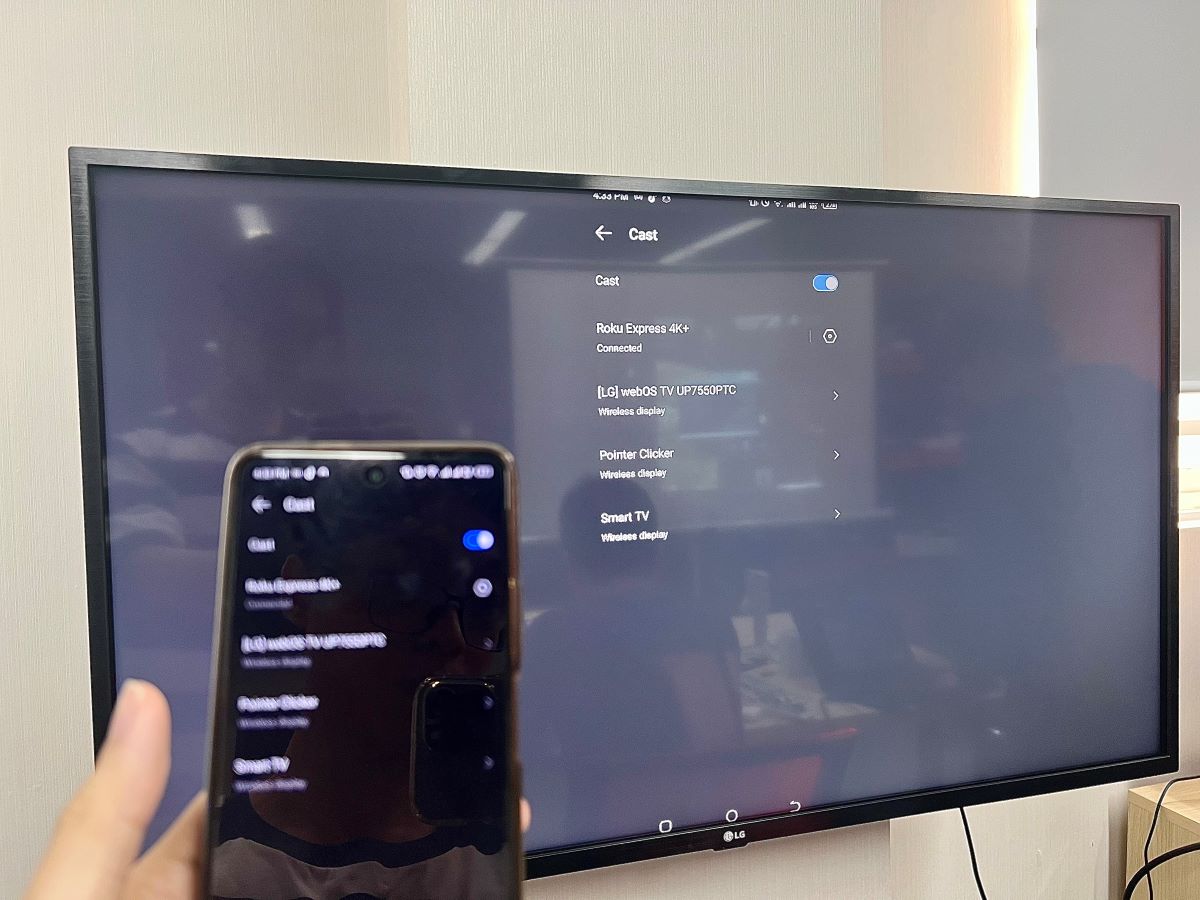 casting from a phone to a roku
