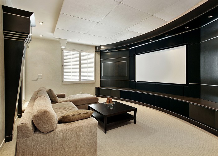 A classic theater room