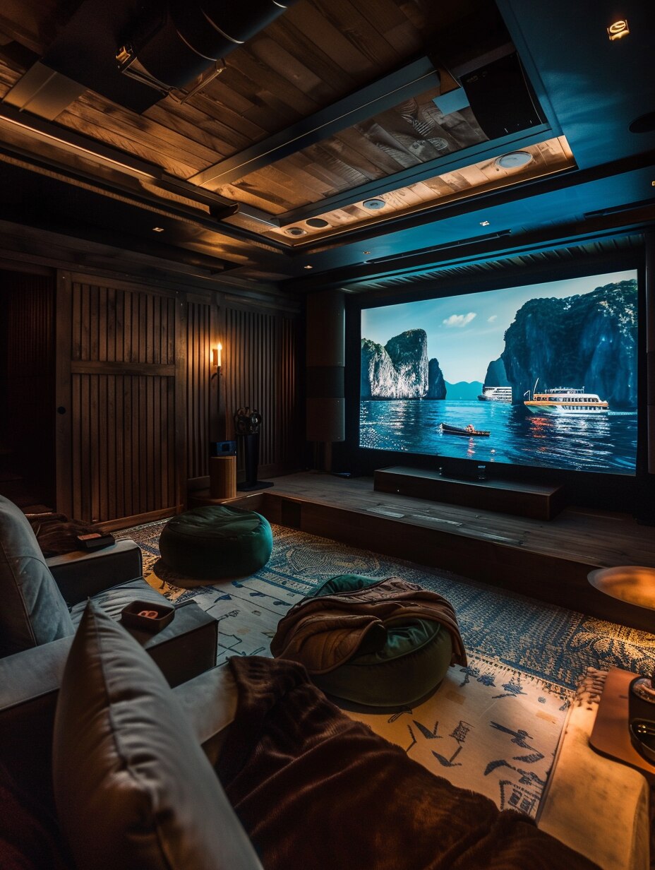Cozy Small Home Theater Room 1
