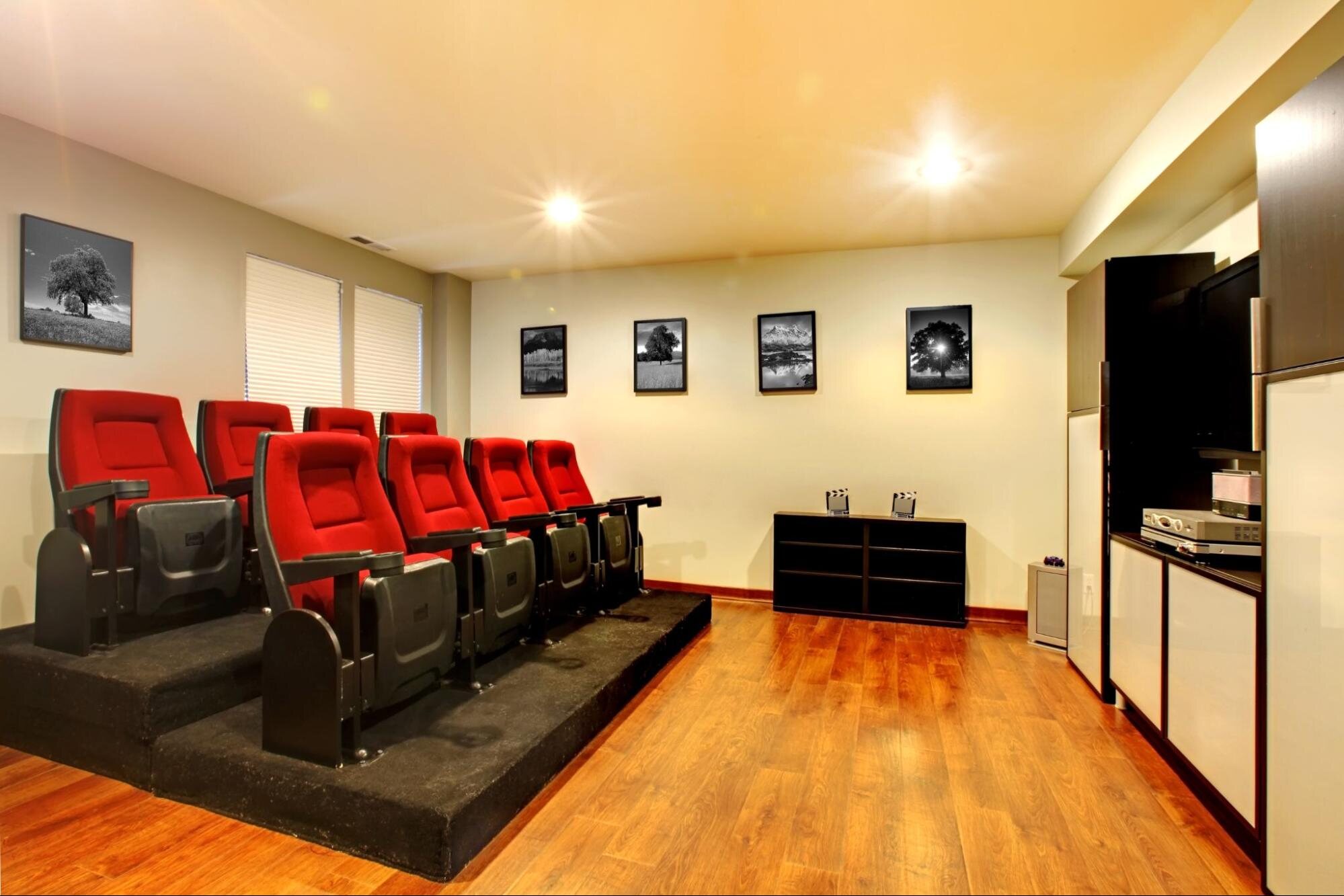 Cozy Small Home Theater Room 3