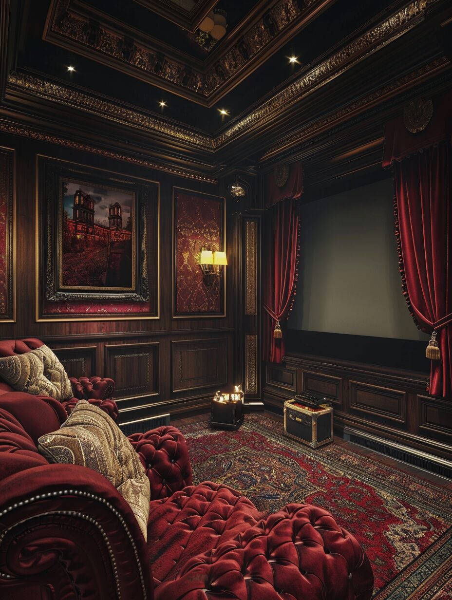 Luxury Small Home Theater Room 1
