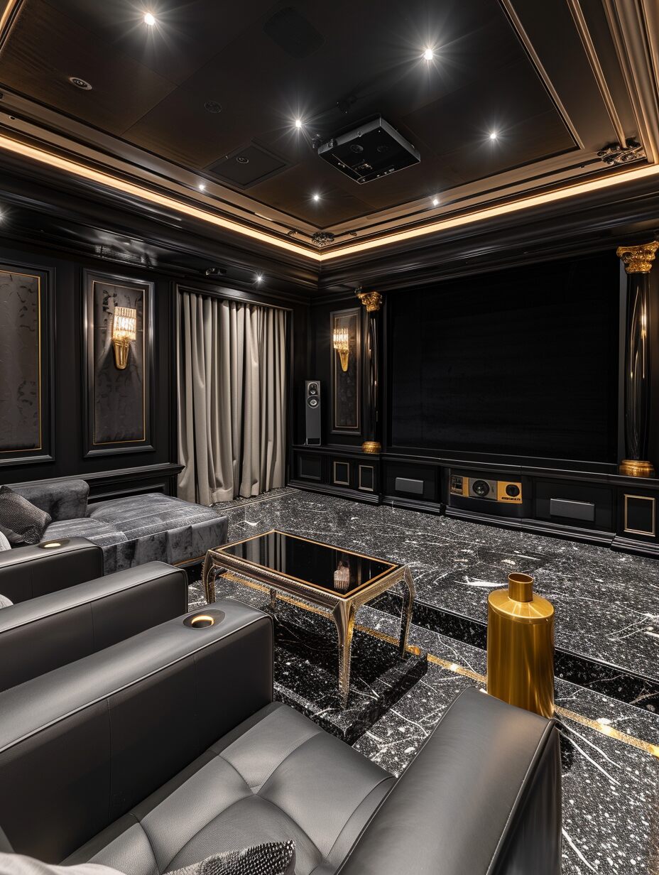 Luxury Small Home Theater Room 2