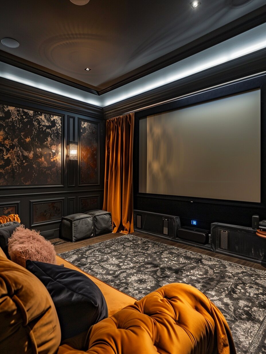 Luxury Small Home Theater Room 5