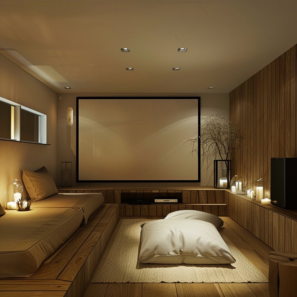 Modern Small Home Theater Room 4