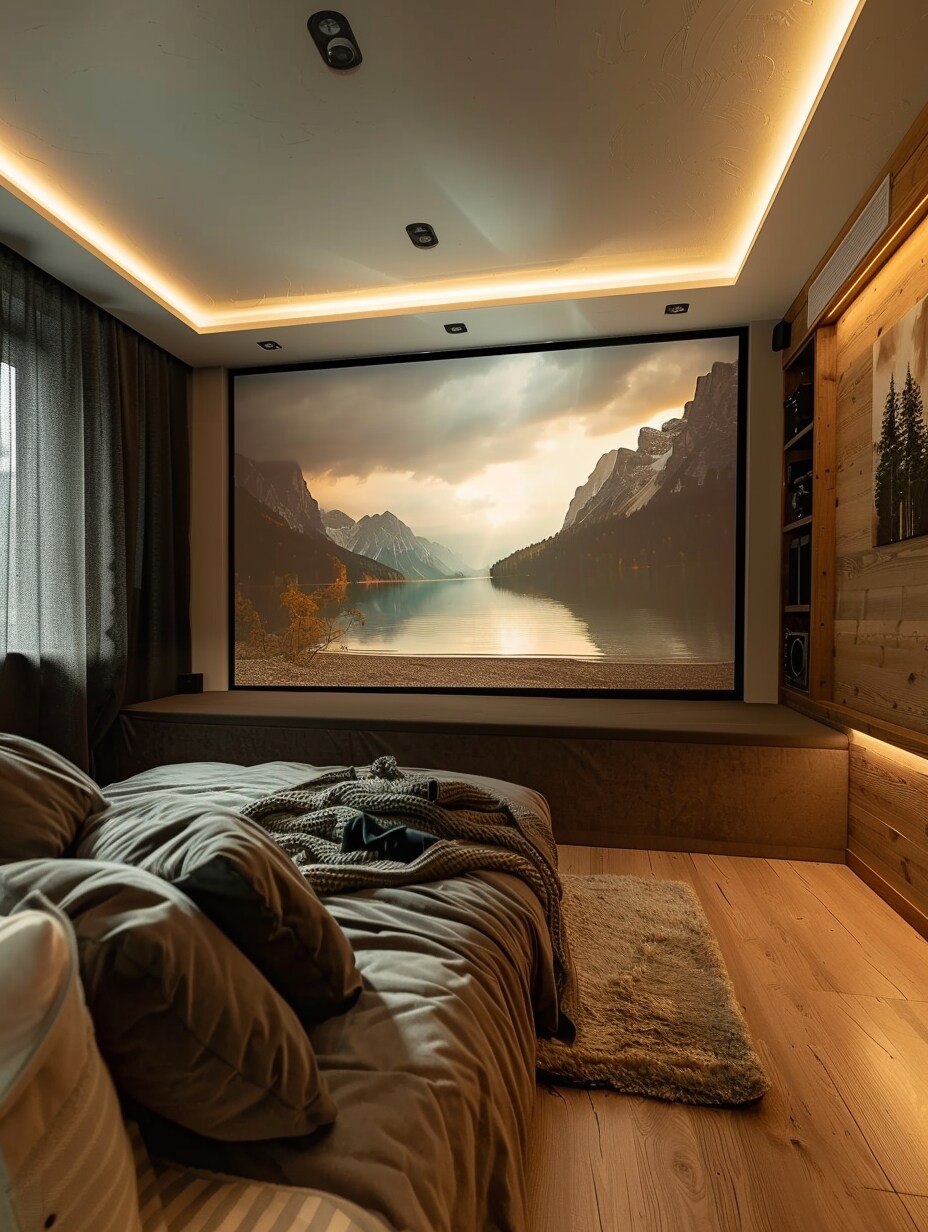 Small Bedroom Home Theater Room 2