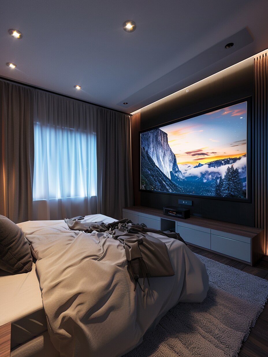 Small Bedroom Home Theater Room 3