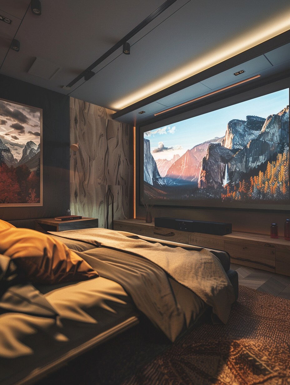 Small Bedroom Home Theater Room 4