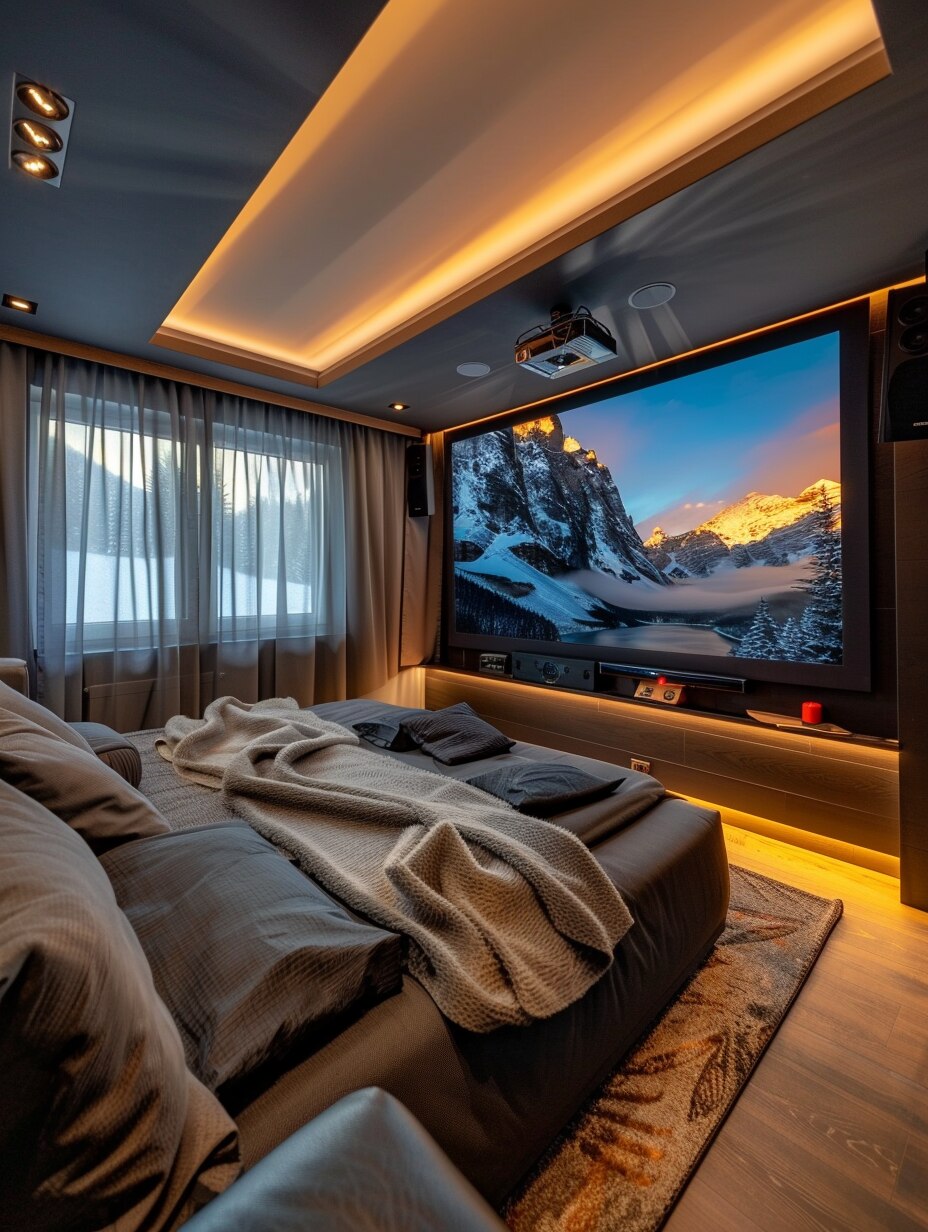 Small Bedroom Home Theater Room 5