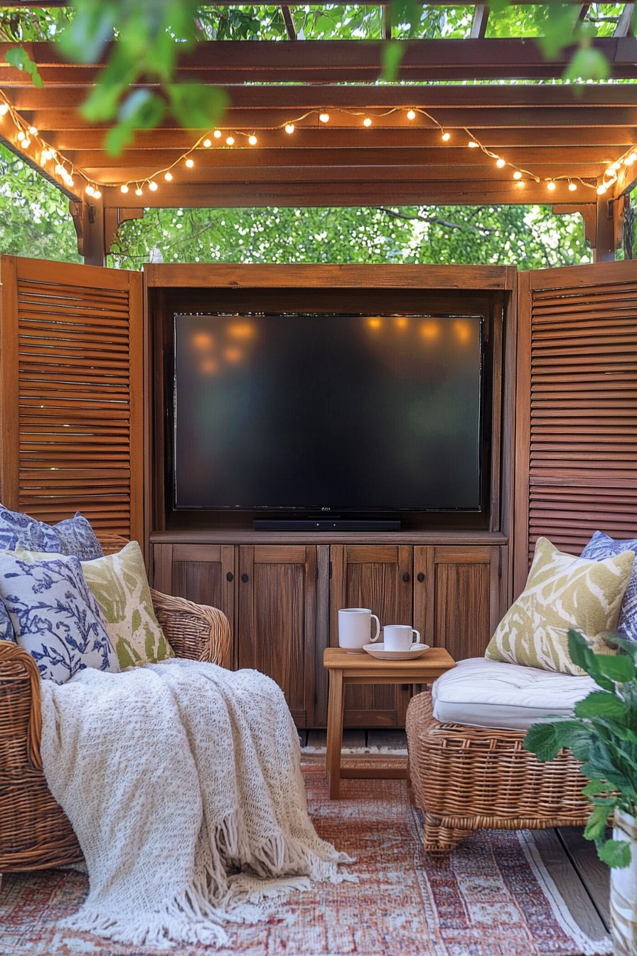 outdoor tv idea