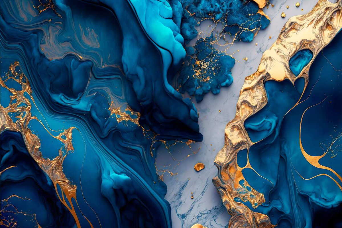 Abstract_Blue_and_Gold_Wallpaper 1